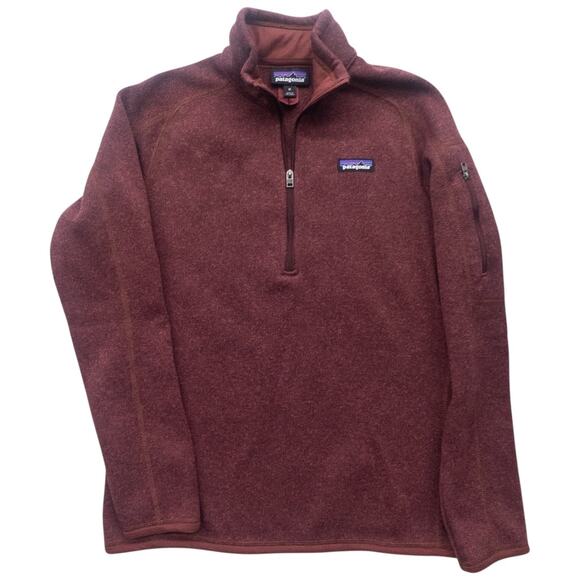 Patagonia Women's Better Sweater 1/4-Zip Sequoia Red Size Medium - Picture 1 of 5